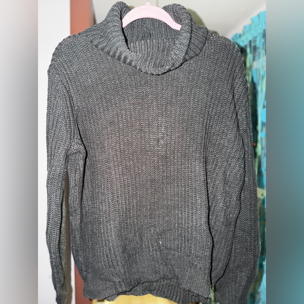Grey Turtle Neck Sweater